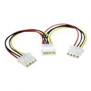 C2G 35cm One 5-1/4in to Two 5-1/4in Internal Power Y-Cable