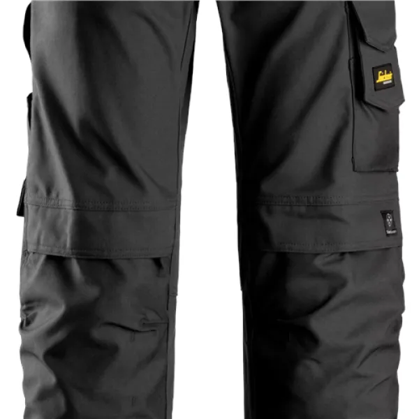 Snickers Craftsmen Trousers, Canvas+ - Black - Waist 35" Inside leg 35"