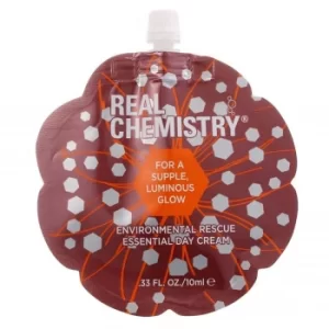 Real Chemistry Environmental Rescue Essential Day Cream 10ml with Flower Shaped Eco-Pouch