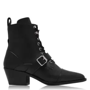 AllSaints Katy Leather Ankle Boot - Black