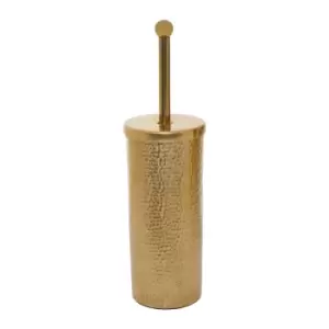 Hammered Gold Finish Toilet Brush