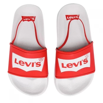 Levis Batwing Kids Sliders - Red/White 0206