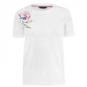 Gant Peonies T-Shirt - 113 Eggshell