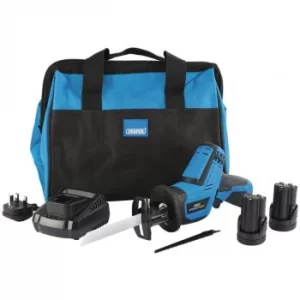 Draper Storm Force&amp;#174; 10.8V Power Interchange Reciprocating Saw Kit (+2x 1.5Ah Batteries, Charger and Bag)