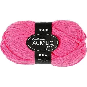 Creative Company Fantasia Acrylic Yarn (Neon Pink)