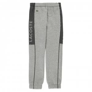 Lacoste Logo Stripe Jogging Bottoms - Grey/Black