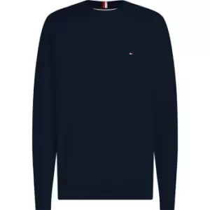 Tommy Hilfiger Interlaced Structure Crew Neck - Blue