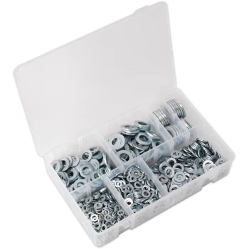 Sealey 1070 Piece Flat Washer Assortment Metric