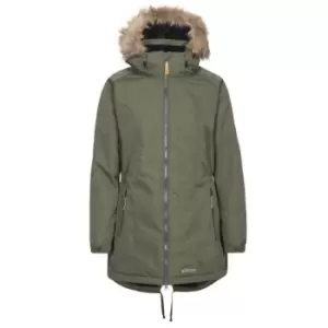 Trespass Womens/Ladies Celebrity Insulated Longer Length Parka Jacket (M) (Moss)