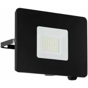 Loops - IP65 Outdoor Wall Flood Light Black Adjustable 30W Built in LED Porch Lamp