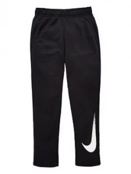 Nike Older Boys Dry Fleece Pant - Black/White, Size L, 12-13 Years