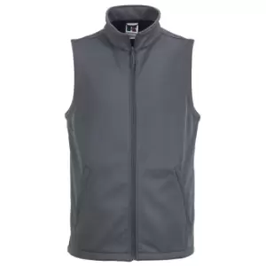 Russell Mens Smart Softshell Gilet Jacket (XL) (Convoy Grey)