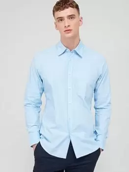 BOSS Relegant_6 Regular Fit Long Sleeve Shirt - Blue Size XL, Men