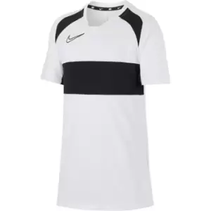 Nike Academy Short Sleeve Top Junior Boys - White