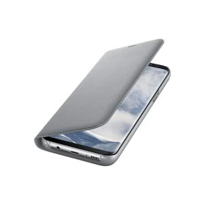 Samsung EF-NG955PSEGWW Galaxy S8 Plus LED View Cover in Grey-Silver