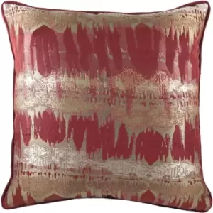 Inca Jacquard Cushion 43x43cm Terracotta - Terracotta - Evans Lichfield