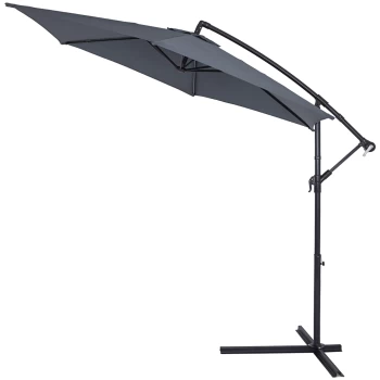 Cantilever Parasol Anthracite 3m Crank & Tilt