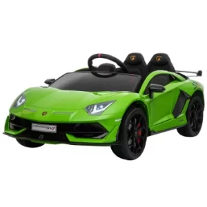 Homcom Lamborghini SVJ Ride On Electric Car 12V, Green