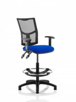 Eclipse Plus II Mesh Chair Blue Adjustable Arms Hi Rise Kit KC0270