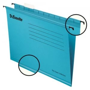 Esselte Classic Suspension File Foolscap Blue (PK25)