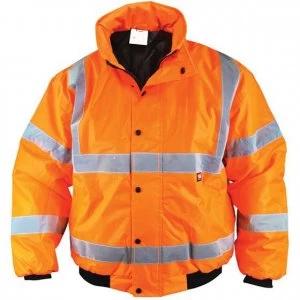 Scan Hi Vis Bomber Jacket Orange L