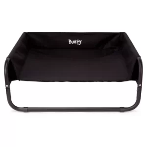 Bunty Black Waterproof Raised Dog Bed Black