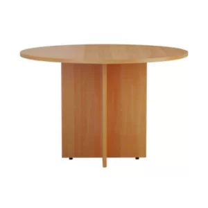 Jemini Round Meeting Table 1100x1100x730mm Beech KF90685