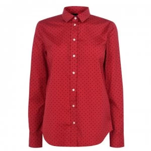 Gant Stretch Print Shirt - Bright Red 620