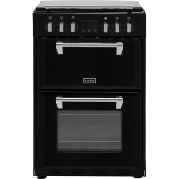 Stoves Richmond600E 60cm Electric Cooker with Ceramic Hob - Black - A/A Rated