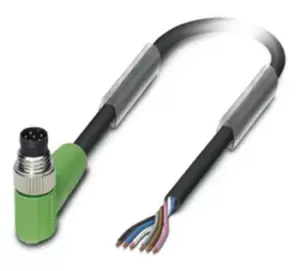 Phoenix Contact Sac-6P-M 8Mr/ 1,5-Pur Sensor Cord, 6P, M8 Plug-Free End, 1.5M