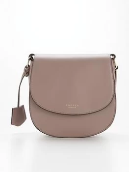 Radley Liverpool Street 2.0 Leather Medium Flapover Crossbody Bag - Espresso