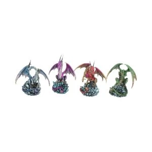 Hoard Collectors (Set of 4) Dragons Figurines