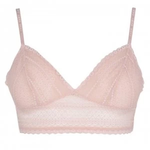 DKNY Tab Top Lace Bralette - Rose Water