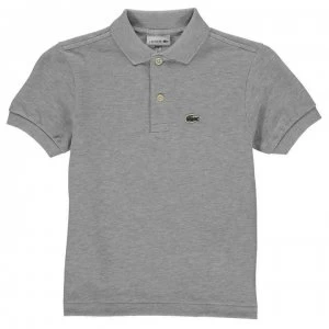 Lacoste Junior Boys Pique Logo Polo Shirt - Grey Chine CCA