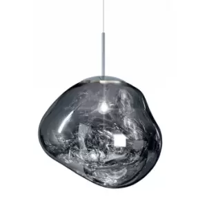 Tom Dixon Dixon Melt Pendant LED Light - Smoke - Silver