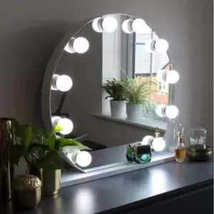 Audrey Round Hollywood Dressing Room Mirror