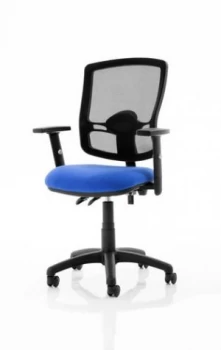 Eclipse Plus II Mesh Deluxe Chair Blue Adjustable Arms KC0307