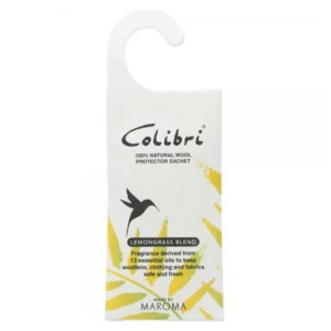 Colibri Wool Protect Hanging Sachet Lemongrass (Pack of 10)