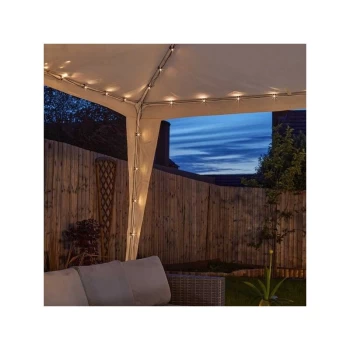 Smart Garden - Solar Gazebo String Lights 3 x 3m 140 LEDs Multi Function Warm