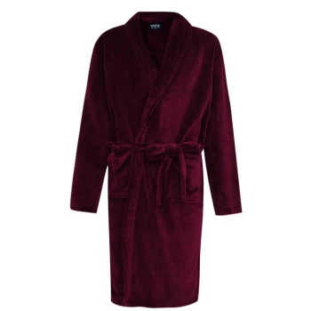 Howick Fleece Robe - Burgundy