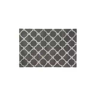 Premier Housewares Small Kensington Townhouse Rug - Grey/White