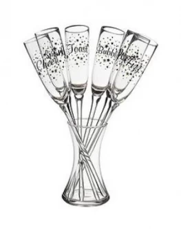 Premier Housewares Verity Party Champagne Flutes Set Of 6