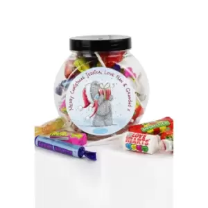 Personalised Tatty Teddy Xmas Sweet Jar