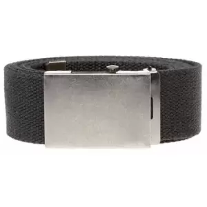 Duke Mens Kingsize Edward Plain Webbing Belt (5XL) (Black)