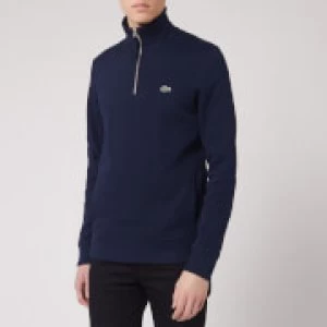 Lacoste Mens 1/4 Zip Sweatshirt - Navy - 3/S