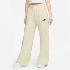 Nike Nsw Club Fleece Mr Wide Pant Womens, Coconut Milk/Black, Female, Track Pants, FB2727-113