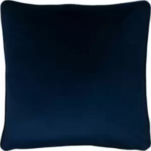 Evans Lichfield Opulence Velvet Piped Edge Cushion Cover, Royal, 55 x 55 Cm