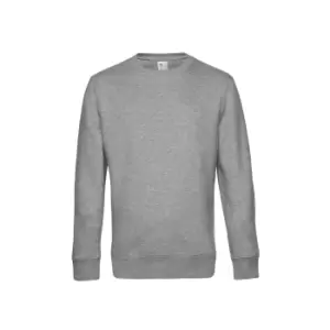 B&C Mens King Crew Neck Sweater (M) (Heather Grey)