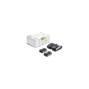 577256 Energy set sys 18V 2x4,0/TCL 6 duo - Festool