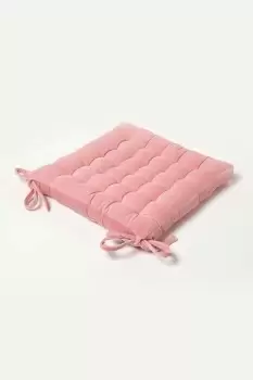 Quilted Velvet Chair Pad, 40 x 40 cm